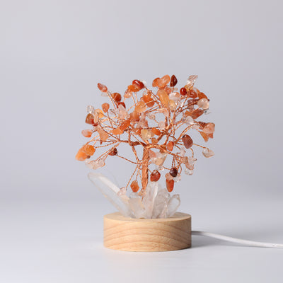 Natural Crystal Rich Tree Small Night Lamp Ornaments
