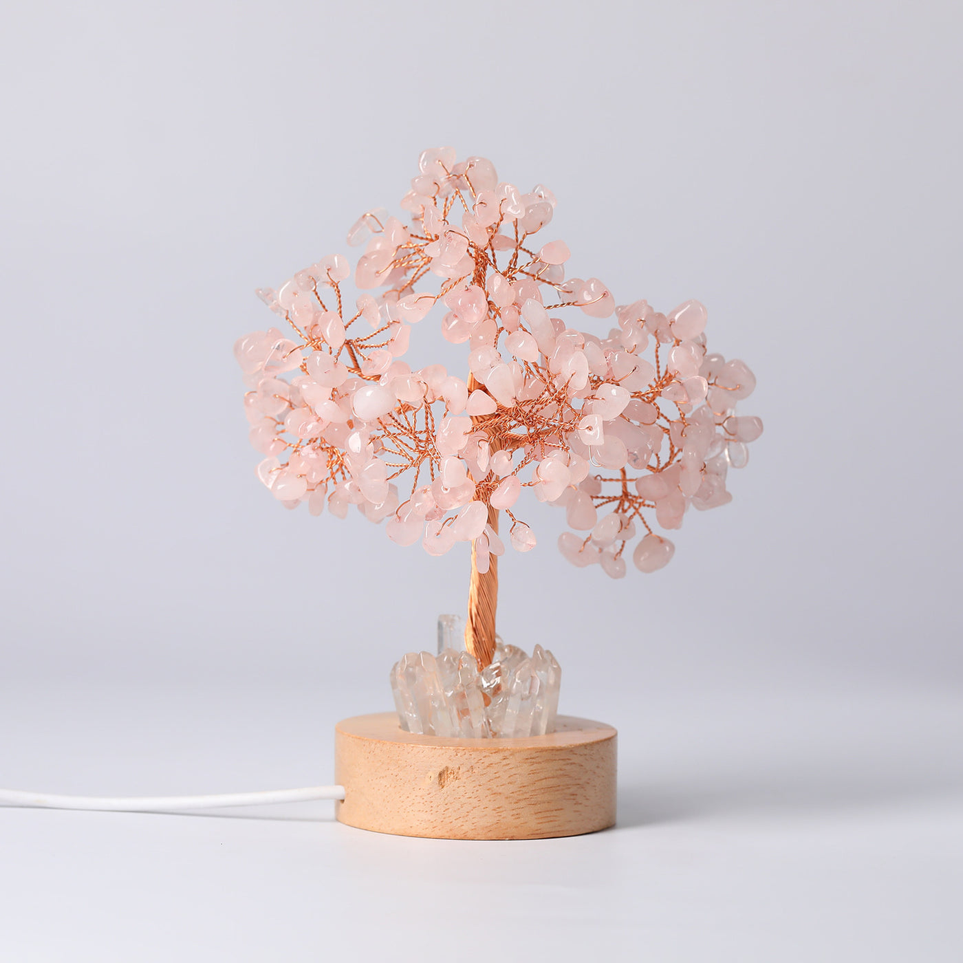 Natural Crystal Rich Tree Small Night Lamp Ornaments