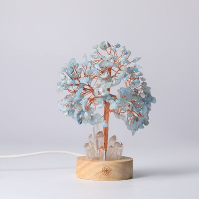 Natural Crystal Rich Tree Small Night Lamp Ornaments