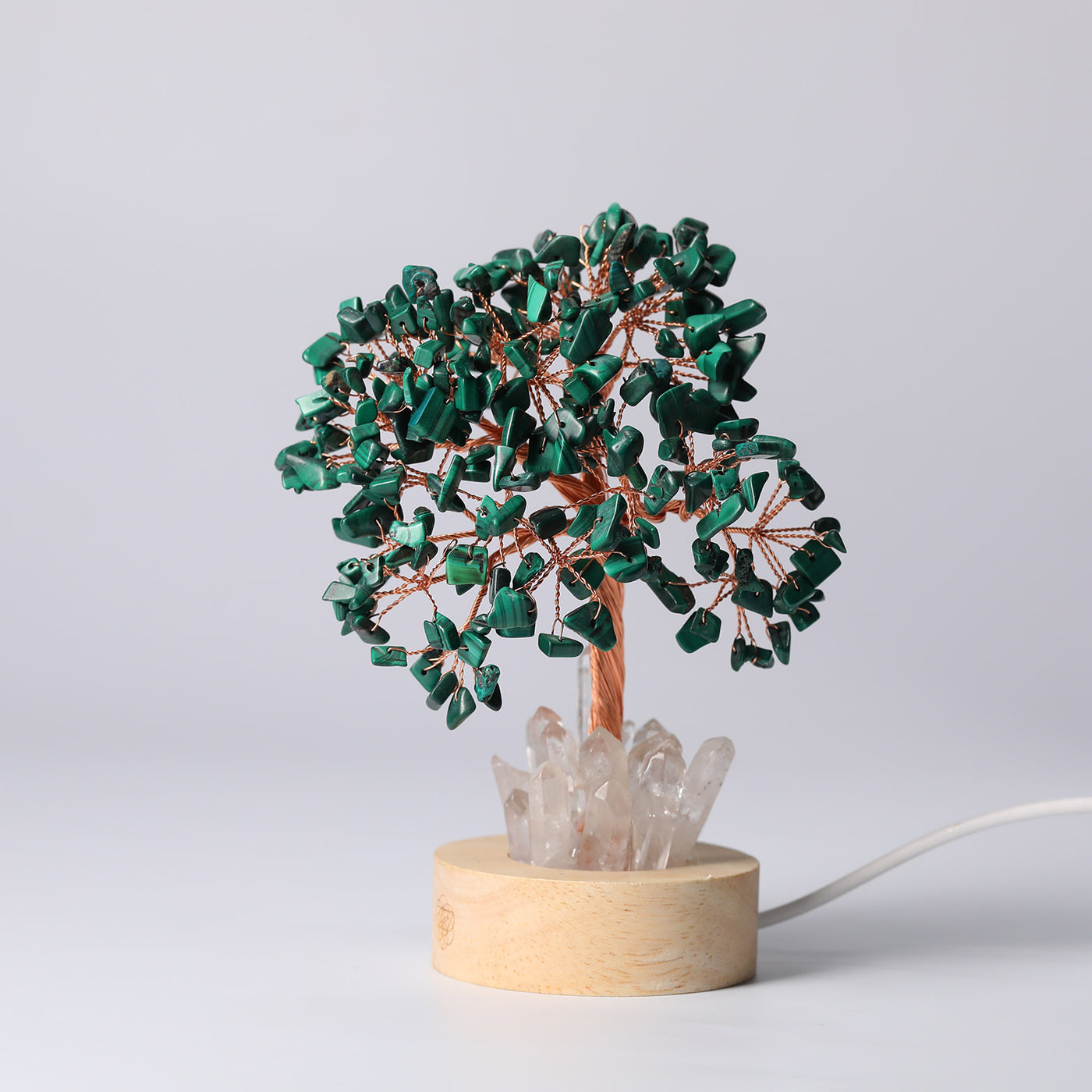 Natural Crystal Rich Tree Small Night Lamp Ornaments