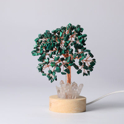 Natural Crystal Rich Tree Small Night Lamp Ornaments